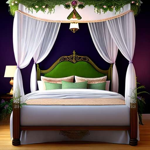 Enchanted Forest Bedroom Midjourney Prompt - Customizable Fairytale Room Design - Socialdraft