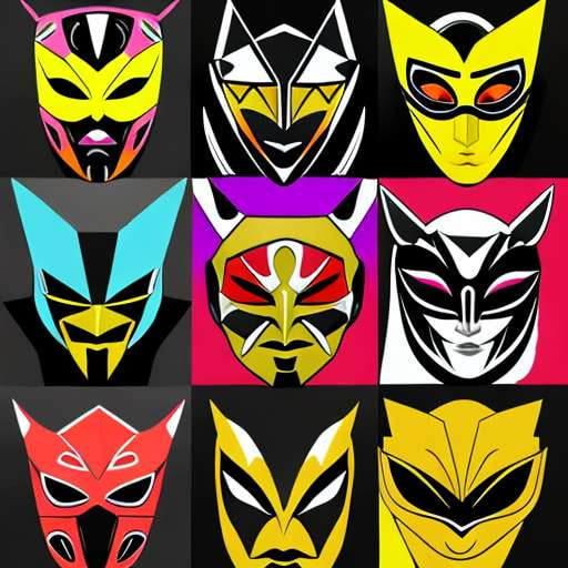Custom Wrestling Mask Designs - Create Your Own Unique Look with Midjourney Prompts - Socialdraft