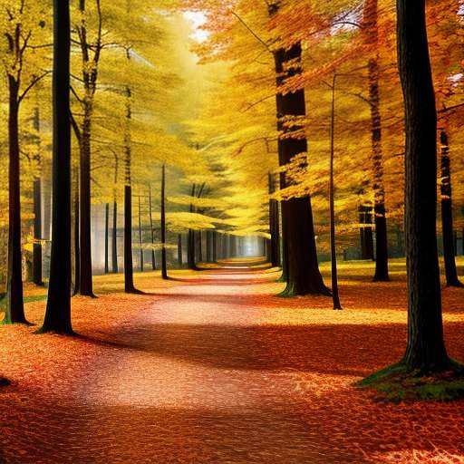 "Golden Autumn Forest" Midjourney Prompt - Customizable Text-to-Image Model - Socialdraft