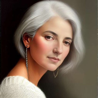 "Custom Gray Hair Portrait Midjourney Prompt for Unique and Personalized Artwork" - Socialdraft