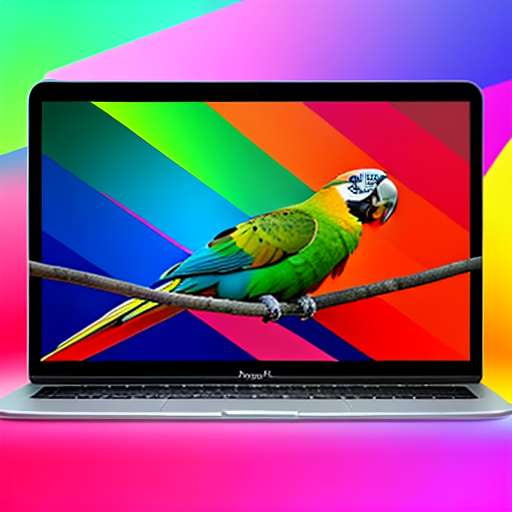 Colorful Parrot Midjourney Prompt with Laptop for Unique Art Creation - Socialdraft