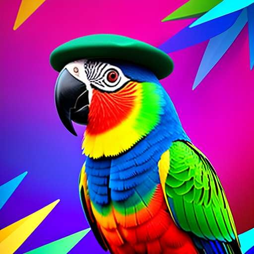"Graduation Parrot" Midjourney Prompt: Customizable Text-to-Image Creation - Socialdraft