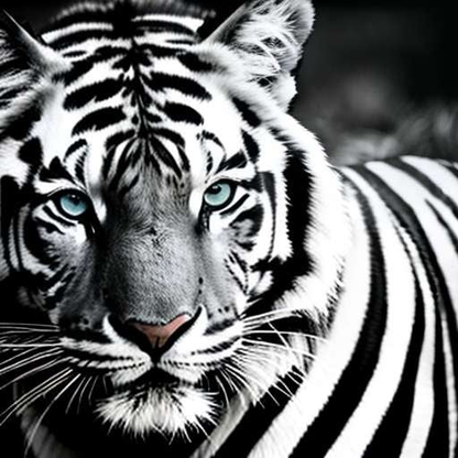 Black & White Animal Midjourney: Close-up Wildlife Portraits - Socialdraft