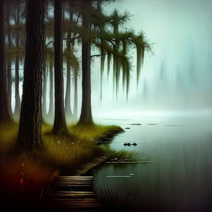 "Swampy Serenity" Midjourney Landscape Prompt for Unique Image Creation - Socialdraft