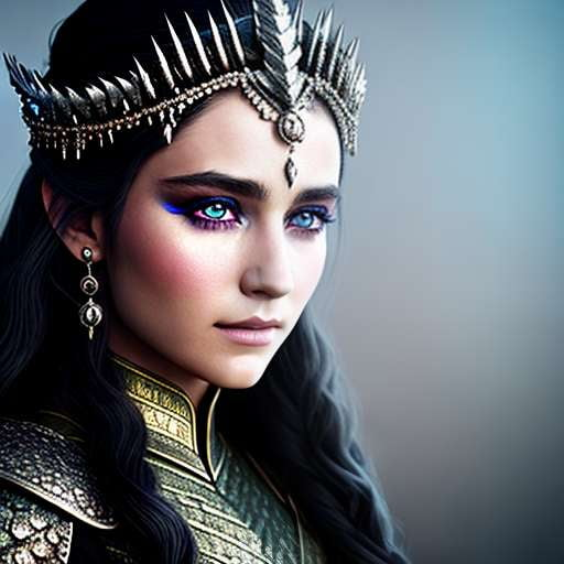 Dragon Queen Scales Makeup Midjourney Prompt - Socialdraft