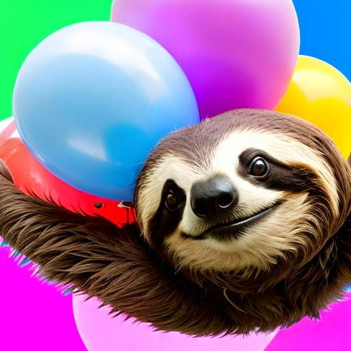 Happy Birthday Sloth Midjourney Prompt - Socialdraft