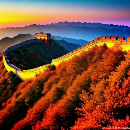 "The Great Wall of China" Midjourney Image Prompt for Custom Art Recreation and Creation - Socialdraft