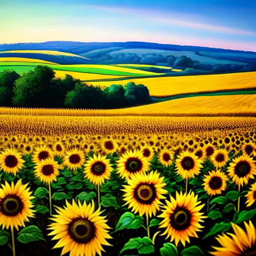 Sunflower Harvest Midjourney Prompt: Create a Unique Floral Masterpiece - Socialdraft