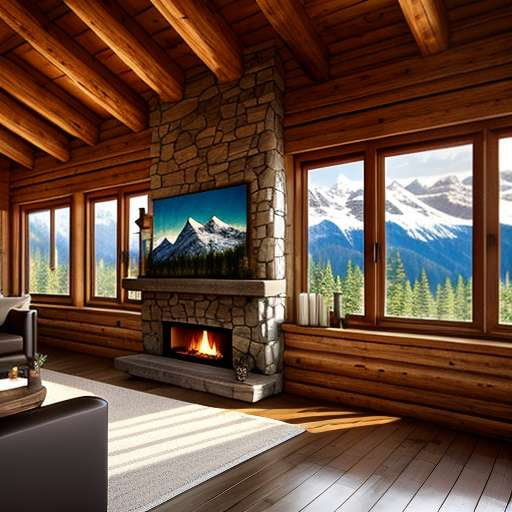Mountain Chalet Midjourney Prompt: Experience a Breathtaking View - Socialdraft