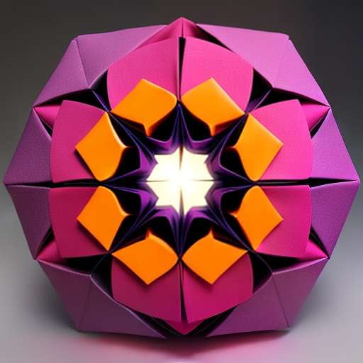 3D Kusudama Origami Midjourney Prompt - Unique Customizable Folding Prompt - Socialdraft