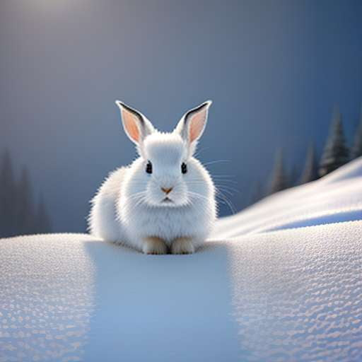 Snowy Mountain Rabbit Midjourney Image Prompt - Socialdraft