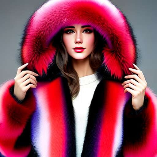 Midjourney Glamorous Fur Parka Design for Custom Clothing Creation - Socialdraft