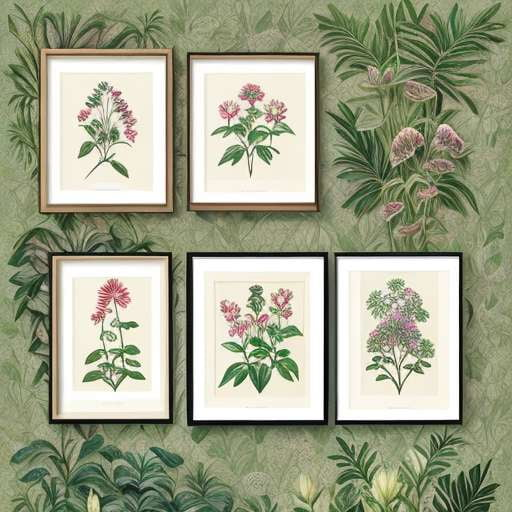 Botanical Nature Art Prints - Vintage Style - Socialdraft