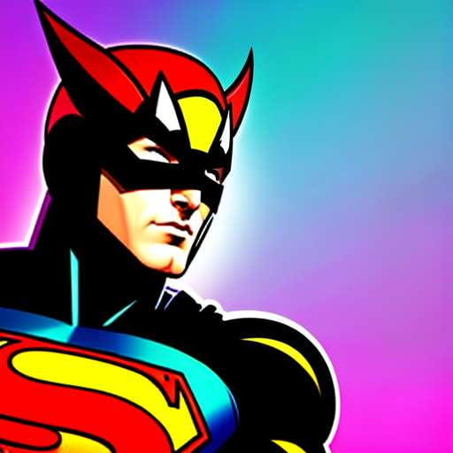 Superhero Doodle Art Midjourney Prompt - Create Custom Hero Illustrations - Socialdraft