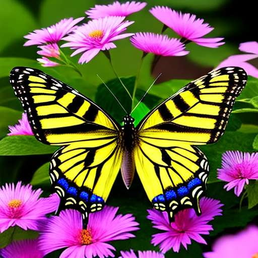 Butterfly Mandala Garden - Custom Midjourney Prompt Templates - Socialdraft