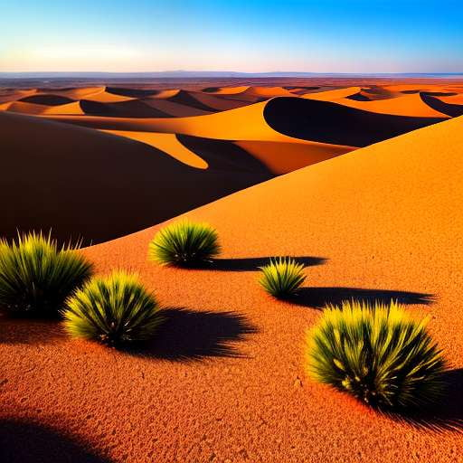 Arid Desert Landscape Midjourney Prompt: Create Your Own Unique Oasis - Socialdraft