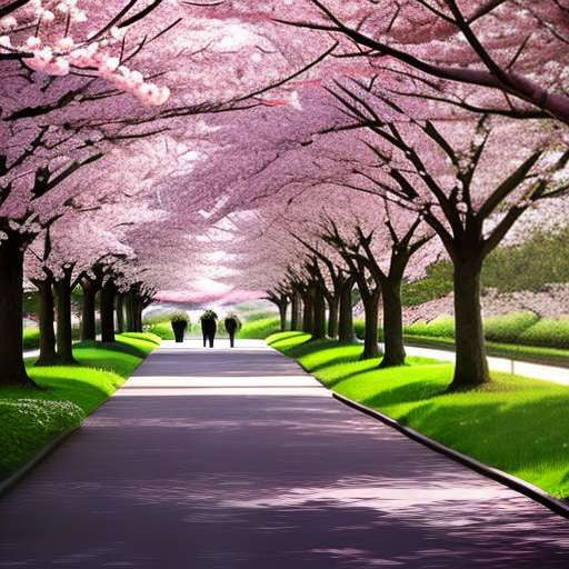Cherry Blossom Canopy Midjourney Prompt - Text-to-Image Art Creation - Socialdraft