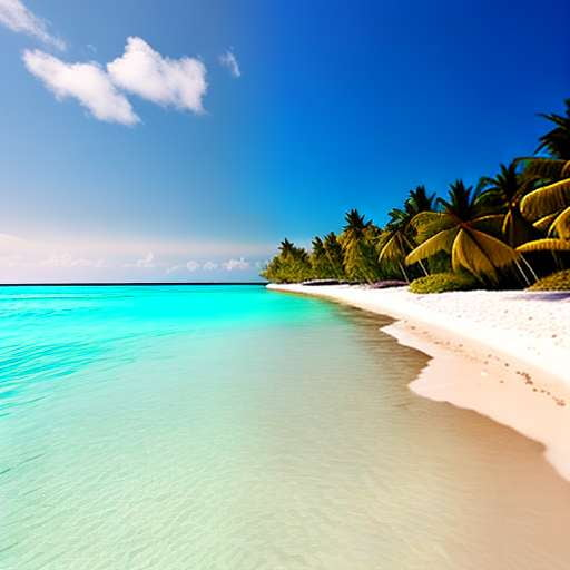 Maldives Beach Landscape Midjourney Prompt - Socialdraft