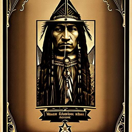American Indian Tarot Card Image Midjourney Prompt - Socialdraft