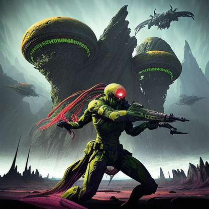 Midjourney Prompts for Stylized Alien Battlefields: Create Your Own Epic Sci-Fi Scenes! - Socialdraft