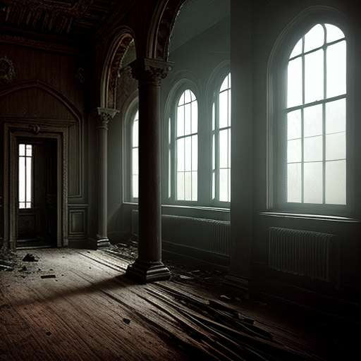 Abandoned Mansion Interior Midjourney Prompt - Create your own stunning mansion interior imagery - Socialdraft