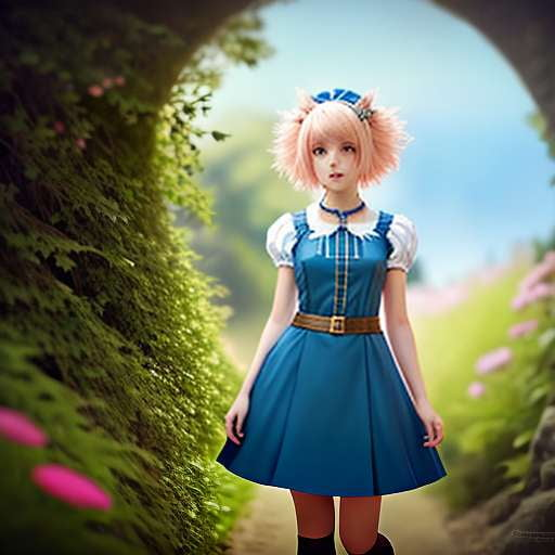 Alice in Wonderland Cosplay Outfit Midjourney Prompt - Socialdraft