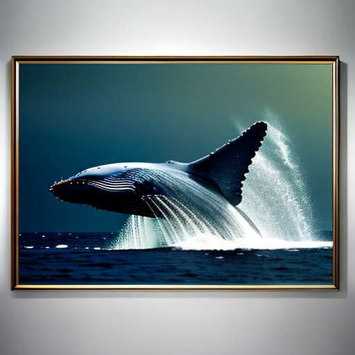 Whale Portrait Midjourney Prompt - Modern Ocean Art - Socialdraft