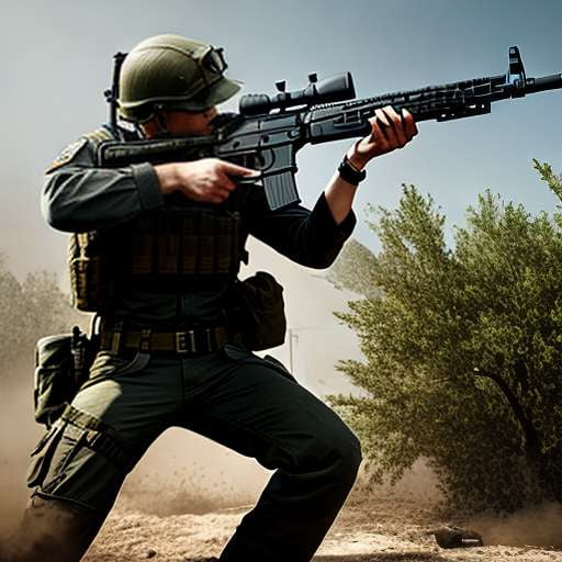 Call of Duty Assault Rifle Midjourney Portrait Prompt - Socialdraft