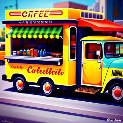"Custom Coffee Truck Portrait Prompt - Unique Midjourney Image Generation" - Socialdraft
