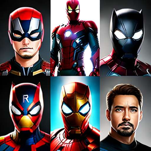 Marvel Heroes Portrait Midjourney Generator - Socialdraft