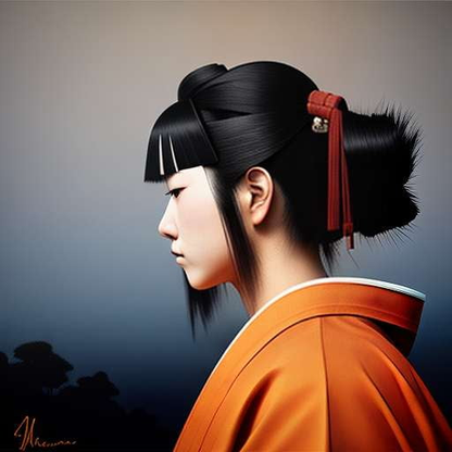 Samurai Katana Portrait Midjourney Prompt - Socialdraft