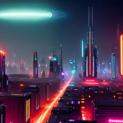 Galactic Cityscape Midjourney Prompt - Create Your Own Sci-Fi Masterpiece - Socialdraft