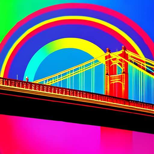 "Rainbow Bridge" Midjourney Image Prompt - Customizable and Unique - Socialdraft