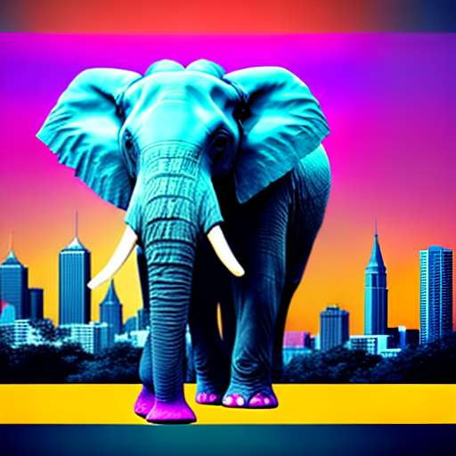 Urban Jungle Elephant Midjourney Prompt - Socialdraft