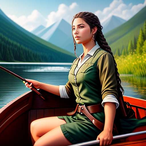 Huntress on a Boat Midjourney Prompt: Create Your Own Epic Adventure - Socialdraft