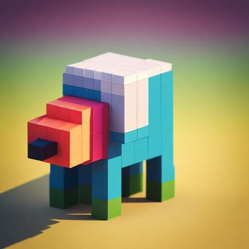 "Customizable 3D Voxel Animal Figures for Collectors and Crafters" - Socialdraft