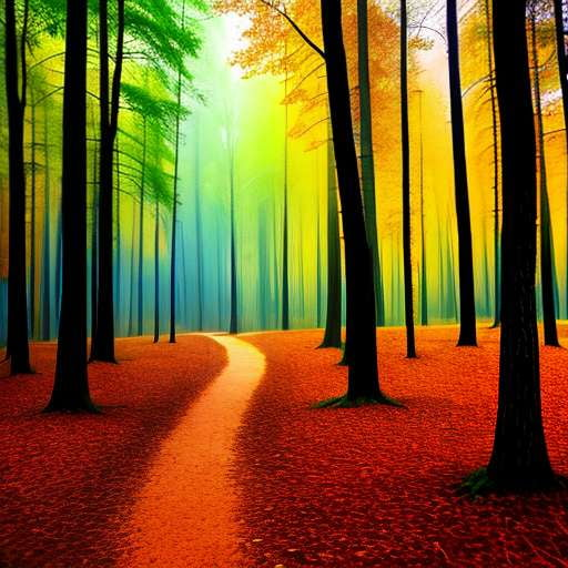 Rainbow Forest Midjourney Image Prompts for Creative Expression - Socialdraft