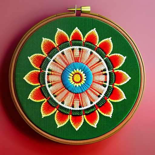 Boho Sunflower Embroidery Midjourney Prompts - Socialdraft