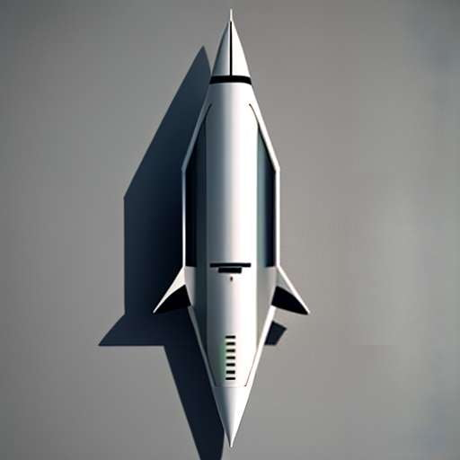 Midjourney Rocketship Blueprint Decor - Customizable Design Templates - Socialdraft
