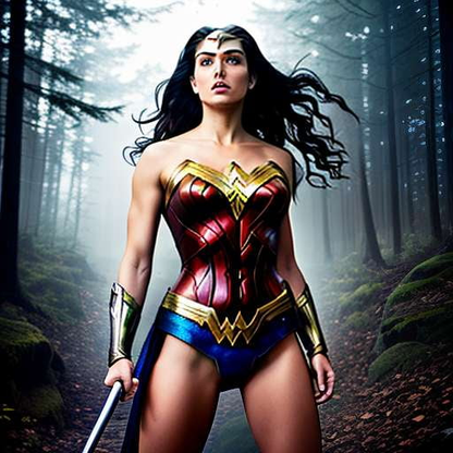 Wonder Woman Midjourney Image Creator - Socialdraft