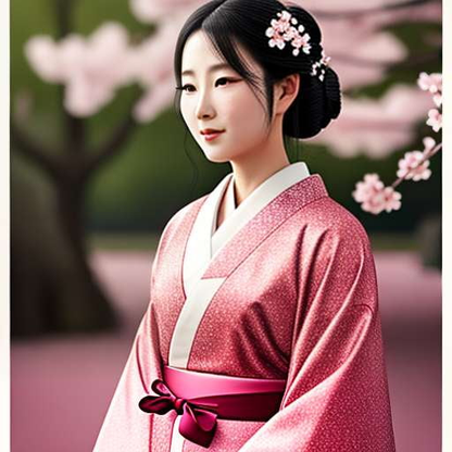 Cherry Blossom Kimono Midjourney Prompt - Socialdraft