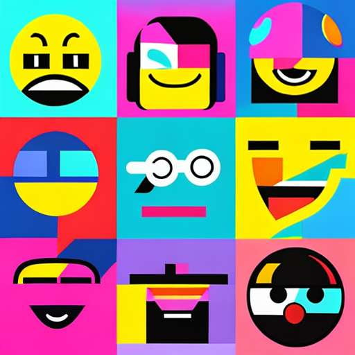 Emoji Sticker Sheet - Midjourney Prompt for Customizing Your Own Unique Emojis - Socialdraft