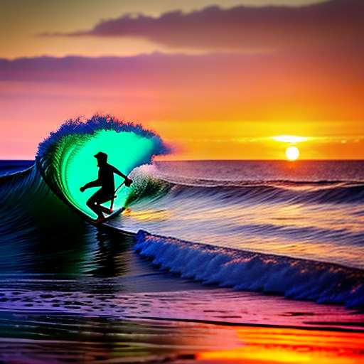 Midjourney Surfing Waves: Customizable Prompts for Creative Expression - Socialdraft