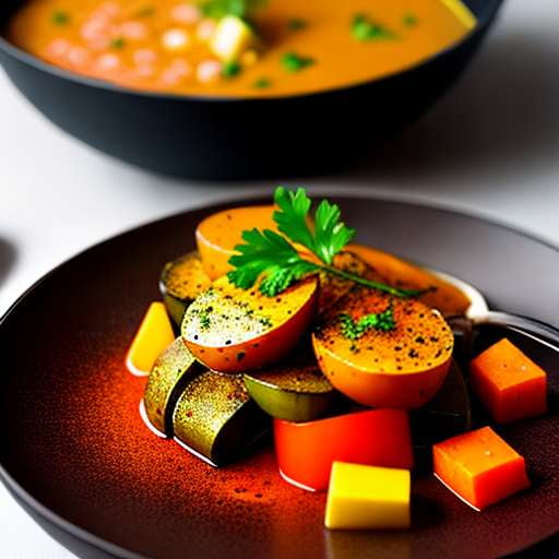 Curry-Spiced Vegetable Midjourney Masterpiece - Socialdraft