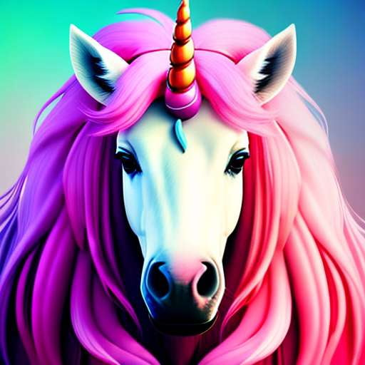 "Customizable Midjourney Cartoon Unicorn Portrait Prompt" - Socialdraft