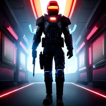 Futuristic Military Image Midjourney - Create your own sci-fi soldier now! - Socialdraft