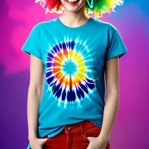 Tie-Dye Midjourney T-Shirt Design Prompt - Splash into Style! - Socialdraft