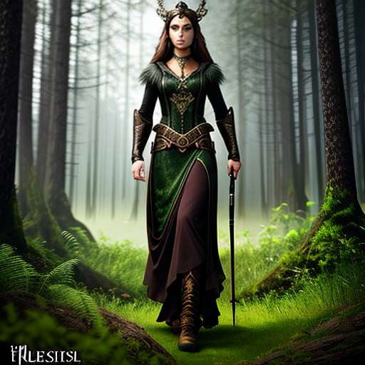 Folklore Huntress Midjourney Prompt - Create Your Own Mythical Heroine - Socialdraft