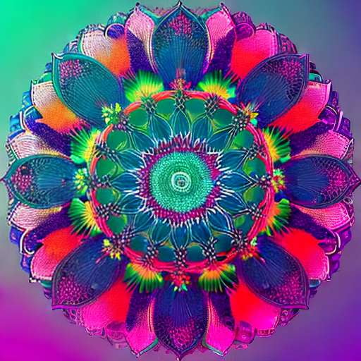 Bohemian Mandala Midjourney Image Prompt - Customizable DIY Art Kit - Socialdraft