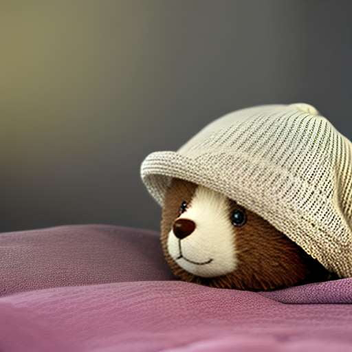 Teddy Bear Sleep Cap Midjourney Prompt - Create Your Own Unique Cozy Hat - Socialdraft